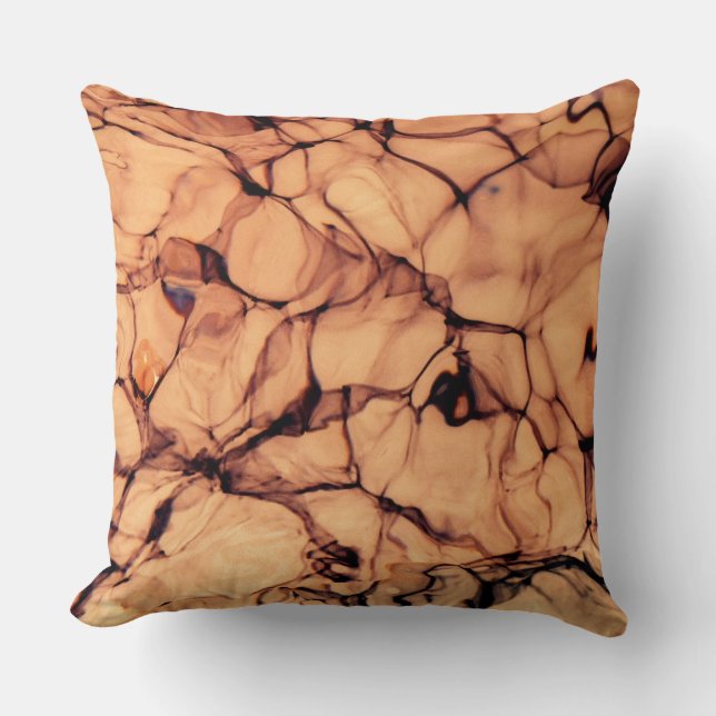 Inverteerde mousserend blauw water kussen (Voorkant)