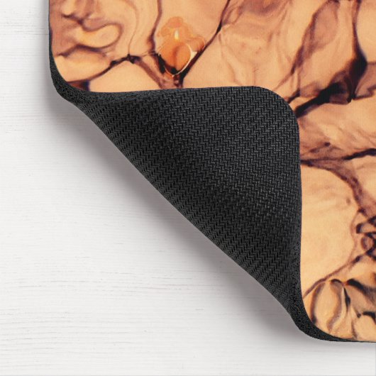 Inverteerde mousserend blauw water muismat (Hoek)