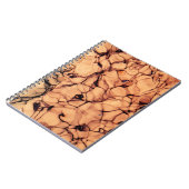 Inverteerde mousserend blauw water notitieboek (Linkerzijde)