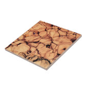 Inverteerde mousserend blauw water tegeltje (Zijkant)