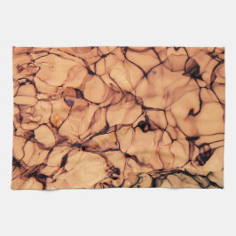 Inverteerde mousserend blauw water theedoek