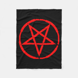 Inverteerde Pentagram Fleece Blanket Deken