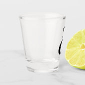 Inverteerde vraagteken shot glas (Links)