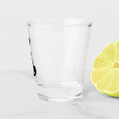 Inverteerde vraagteken shot glas (Rechts)