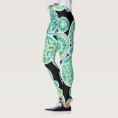 Inverteerde Zee Tone Mandalas Leggings (Links)