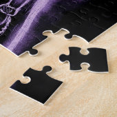 Inverteerde zijdelingse engel in paars legpuzzel (Zijkant)