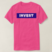 Invest BLUE T-shirt (Design voorkant)