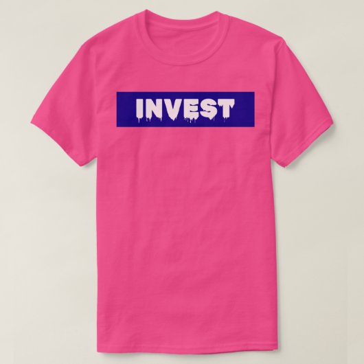 Invest BLUE T-shirt (Design voorkant)