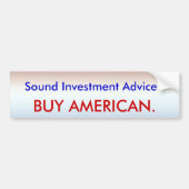Investeer in Amerika Bumpersticker (Voorkant)