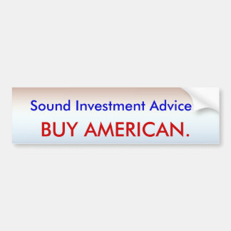 Investeer in Amerika Bumpersticker