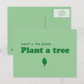 Investeer in de toekomst... plant een boom briefkaart (Voorkant / Achterkant)