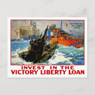 Investeer in de Victory Liberty Loan Briefkaart