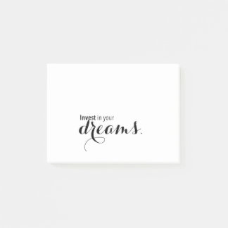 Investeer in je dromen post-it® notes