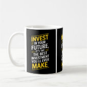 Investeer in jezelf koffiemok (Links)