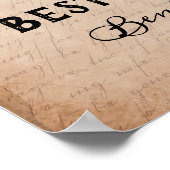 Investeer in Knowledge - Ben Franklin quote - prin Poster (Hoek)