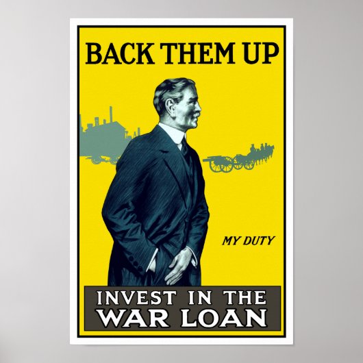 Investeer in oorlogslening - WWI Poster (Voorkant)
