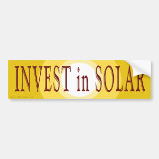 Investeer in Solar Bumpersticker