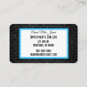 Investeer in uzelf Neon Sign Visitekaartje (Achterkant)