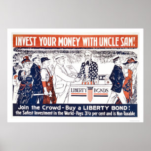 Investeer je geld bij oom Sam Poster