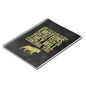 Investeerder beheert je emoties notitieboek (Linkerzijde)