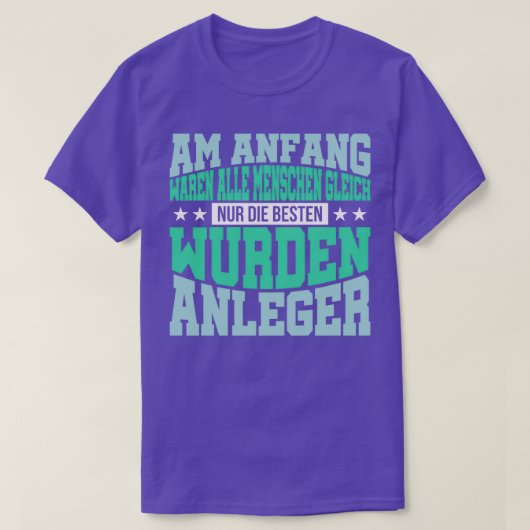 Investeerder Capitalistisch aandelenmarktaandelen  T-shirt (Design voorkant)