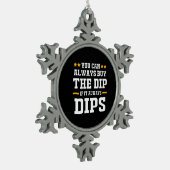 Investeerder die je altijd de dips kunt kopen tin sneeuwvlok ornament (Links)