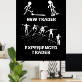 Investeerder ervaren handelaar poster (Thuiskantoor)