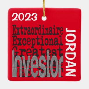 Investeerder Extraordinaire CUSTOM Keramisch Ornament