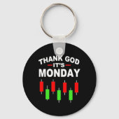 Investeerder godzijdank is het maandag sleutelhanger (Voorkant)
