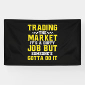 Investeerder handelde de markt spandoek (Horizontaal)