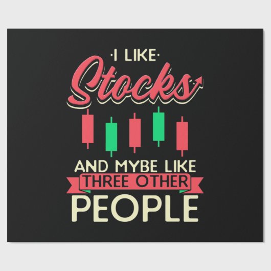 Investeerder I houdt van voorraden Cadeaupapier (Vlak)