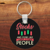 Investeerder I houdt van voorraden Sleutelhanger (Voorkant)