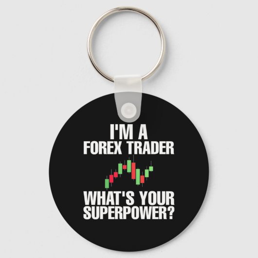 Investeerder ik ben een ex-handelaar sleutelhanger (Voorkant)