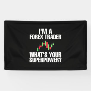 Investeerder ik ben een ex-handelaar spandoek