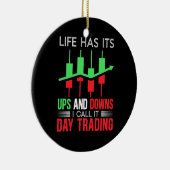 Investeerder ik noem het de Dag van de Handel Keramisch Ornament (Rechts)