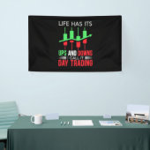 Investeerder ik noem het de Dag van de Handel Spandoek (Beurs)