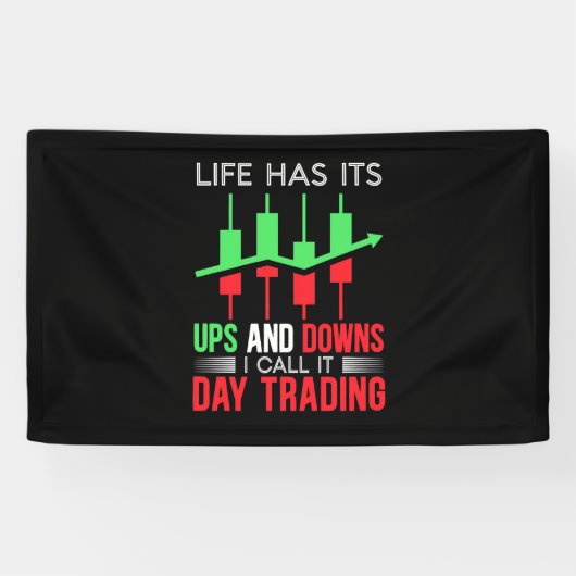 Investeerder ik noem het de Dag van de Handel Spandoek (Horizontaal)