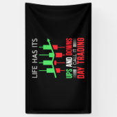 Investeerder ik noem het de Dag van de Handel Spandoek (Verticaal)