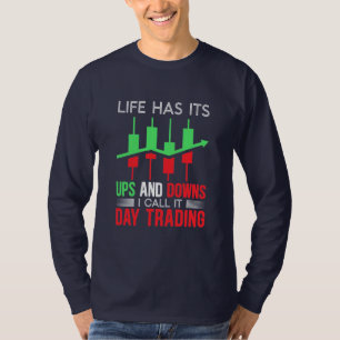 Investeerder ik noem het de Dag van de Handel T-shirt