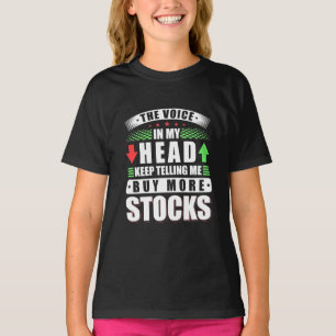 Investeerder in Mijn hoofd koopt meer voorraden T-shirt