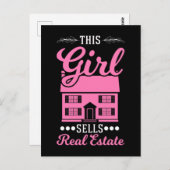 Investeerder in onroerend goed agent briefkaart (Voorkant / Achterkant)