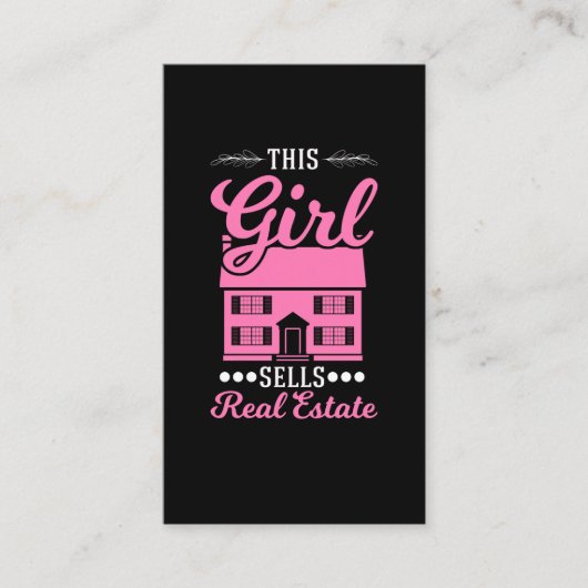 Investeerder in onroerend goed agent visitekaartje (Voorkant)