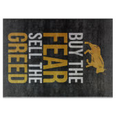 Investeerder koopt angst Verkoop grove handelaar Snijplank (Voorkant)