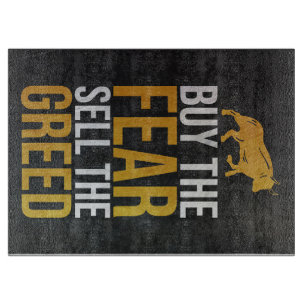 Investeerder koopt angst Verkoop grove handelaar Snijplank