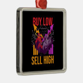 Investeerder koopt laag - Verkoop hoog Metalen Ornament (Rechts)