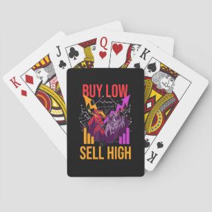 Investeerder koopt laag - Verkoop hoog Pokerkaarten
