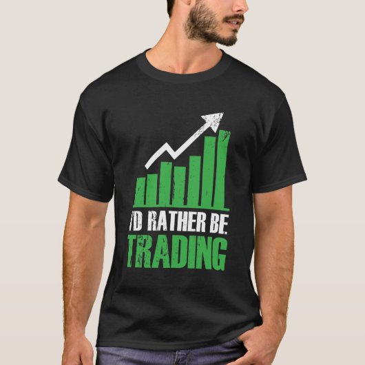 Investeerder op de beursdag van de geldmarkt t-shirt (Voorkant)