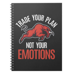 Investeerder op de beursmarkt Bull Day Trading Notitieboek
