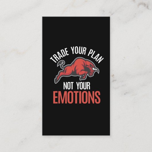 Investeerder op de beursmarkt Bull Day Trading Visitekaartje (Voorkant)