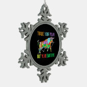 Investeerder ruilt uw plan tin sneeuwvlok ornament (Links)